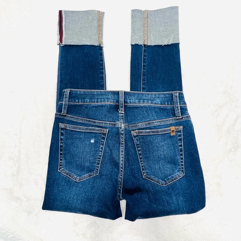 JOE’S JEANS “The Charlie” High Rise Cropped Cuff Denim Jean Size 26